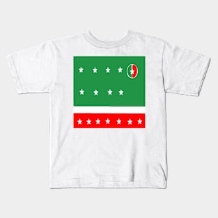 Sporty Italian Design on White Background Kids T-Shirt